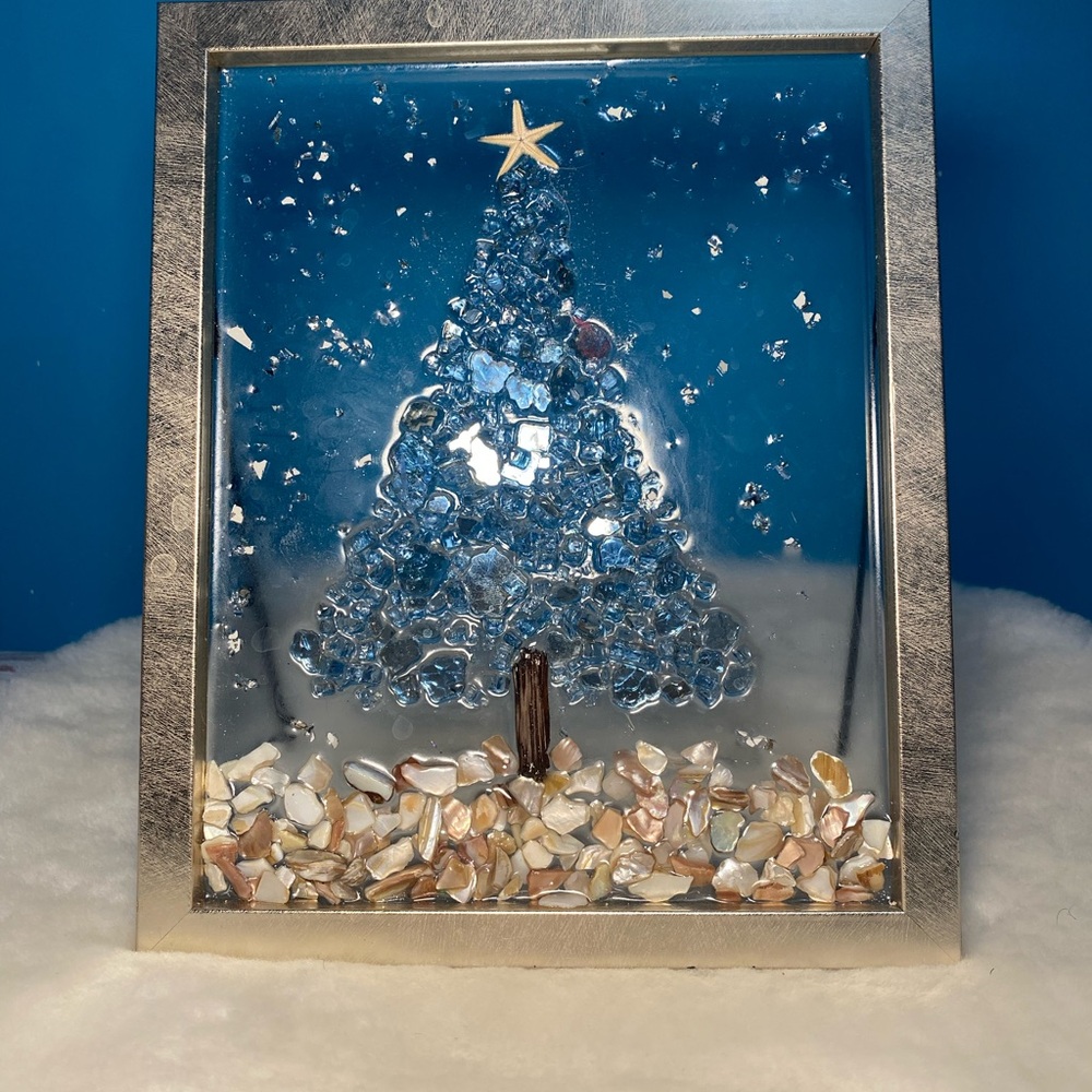 Christmas Tree Resin, Glass  tabletop